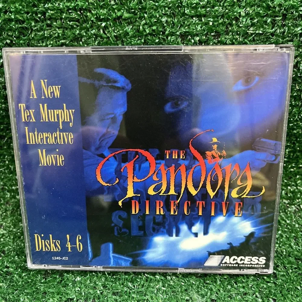 The Pandora‎ Directive PC Video Game Vintage 1996 Tex Murphy 90's Disks 1-6